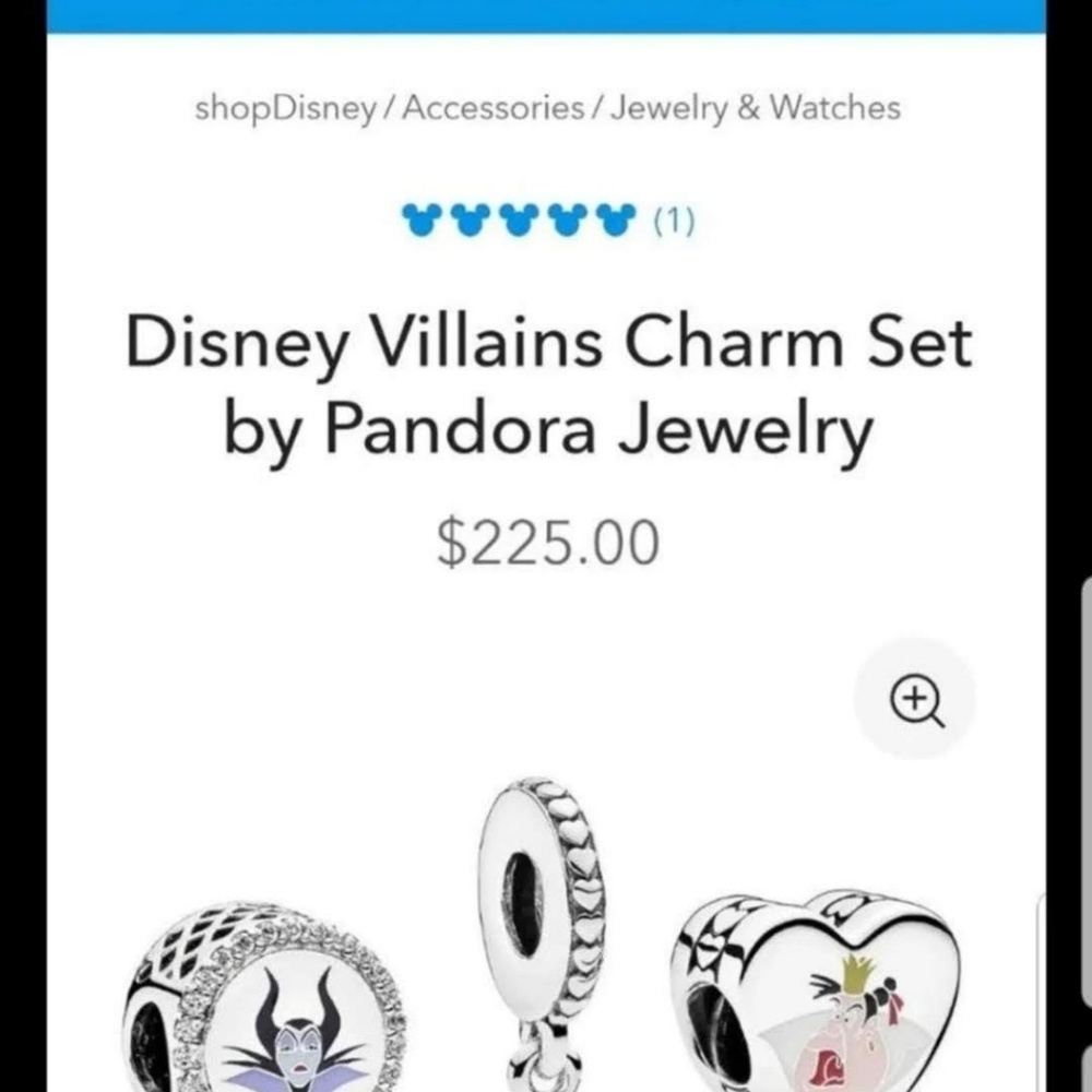 Disney Women Villains Pandora Charms